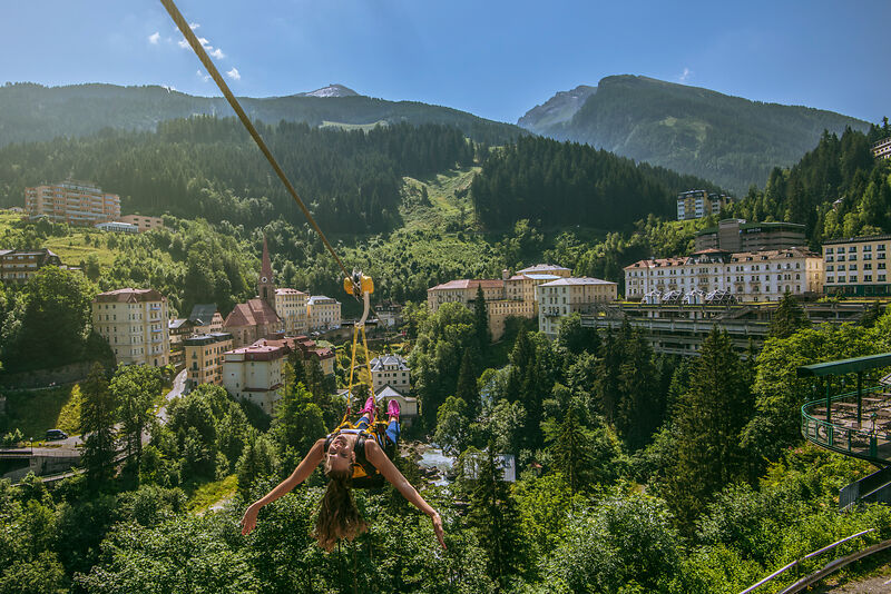 Flying Waters Zipline Bad Gastein Sommer